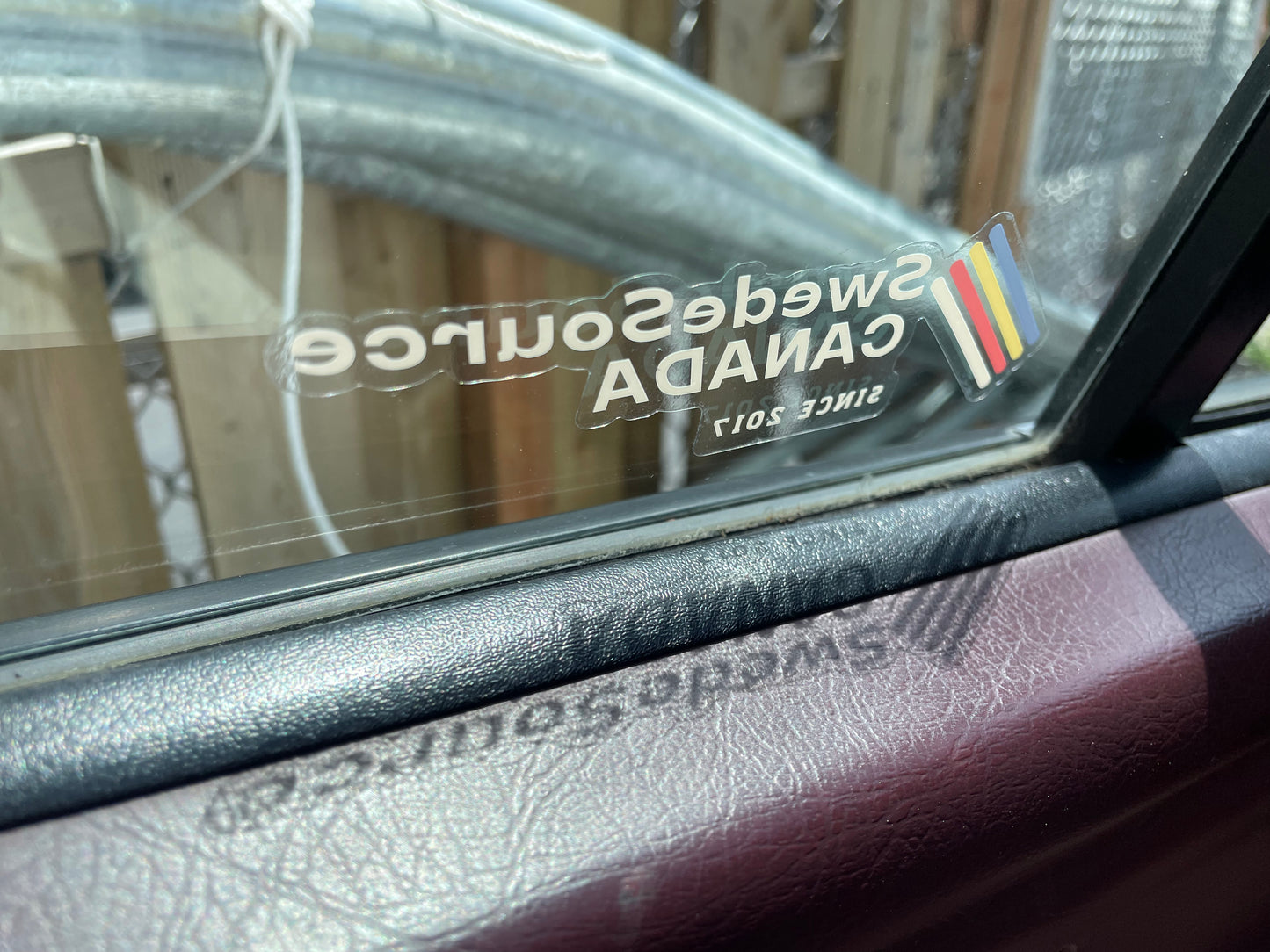 SwedeSource Canada Front Adhesive Sticker