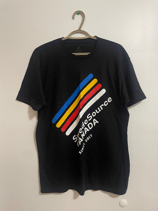 SwedeSource Canada Black Full Logo Tee