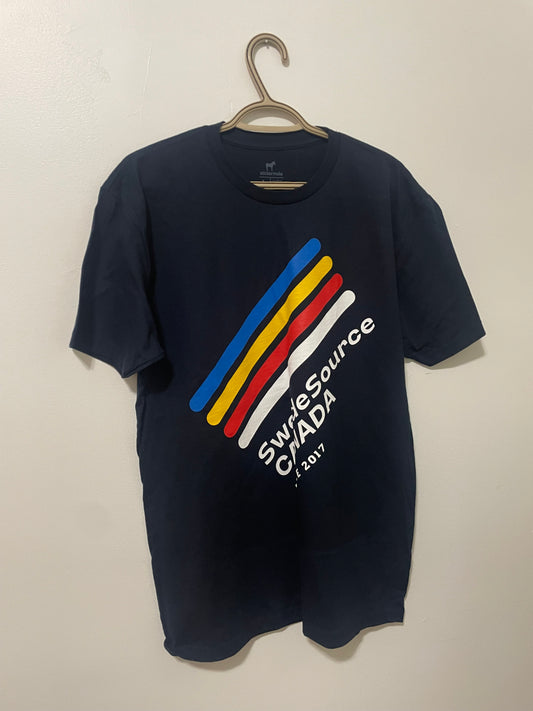 SwedeSource Canada Navy Blue Full Logo Tee