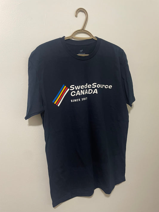 SwedeSource Canada Navy Blue Logo Tee